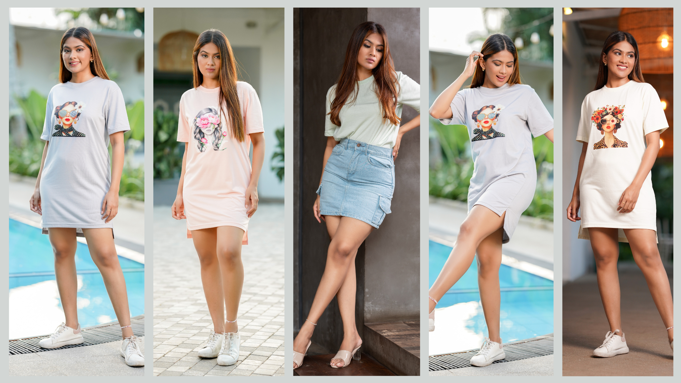 CASUAL PRINTS T-SHIRT DRESS COLLECTION