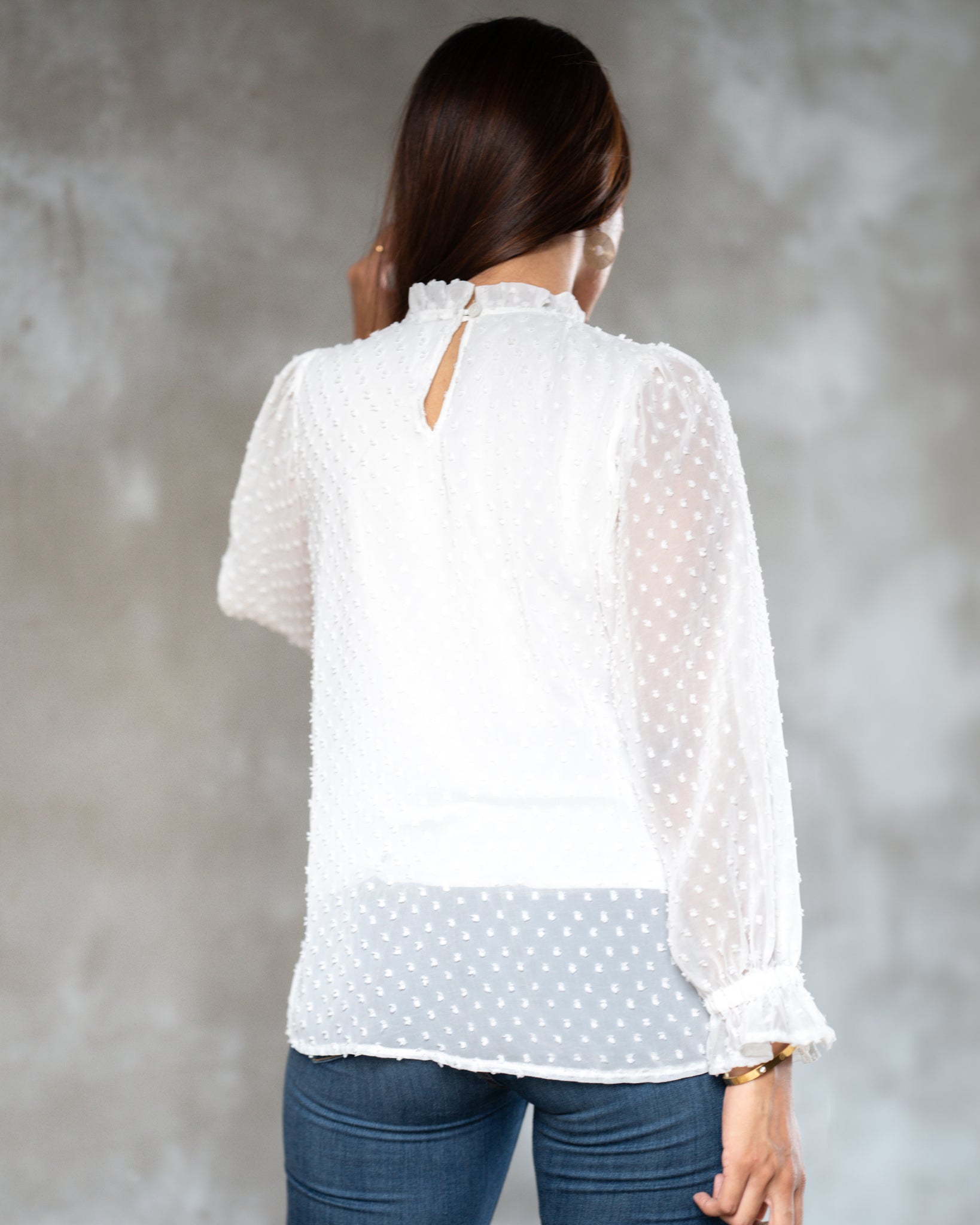 Swissdot High-neck Top - Yarn & Darn