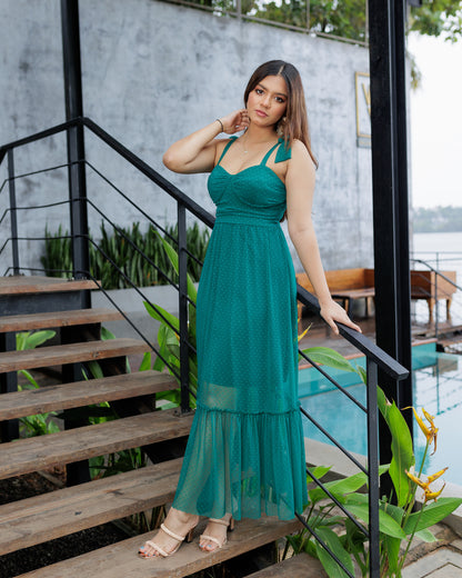 Strappy Corset Maxi Dress